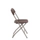 Brown Folding Chair (Side View) - AC Party Rentals