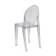 Ghost Chair Armless (Back View) - AC Party Rentals