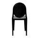 Ghost Chair Black (Back View) - AC Party Rentals