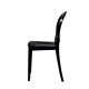 Ghost Chair Black (Side View) - AC Party Rentals