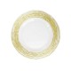 Glass Charger Gold Swirl 13 - AC Party Rentals