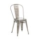 Monroe Gunmetal Chair (ALT View) - AC Party Rentals