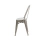 Monroe Gunmetal Chair (Side View) - AC Party Rentals