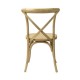 Napa Cross Back Chair (Natural) Back View - AC Party Rentals