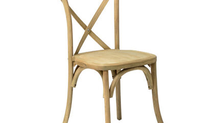 Napa Cross Back Chair (Natural) - AC Party Rentals