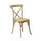 Napa Cross Back Chair (Natural) - AC Party Rentals