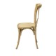 Napa Cross Back Chair (Natural) Side View - AC Party Rentals