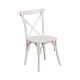 Napa Cross Back Chair (Whitewash) - AC Party Rentals