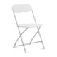 White Folding Chair Aluminum Frame - AC Party Rentals